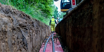 Site with worker
