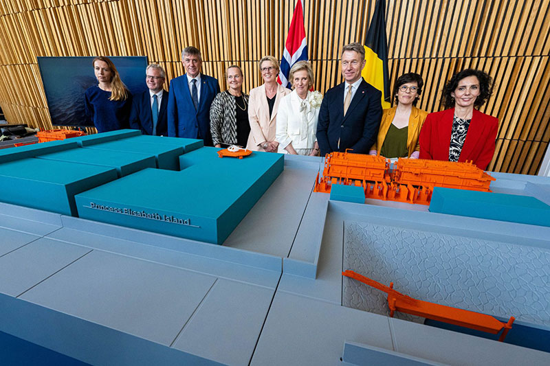 Presentation of Princess Elisabeth Island during Belgian economic mission to Norway